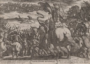 Plate 16: David Killing Goliath, from 