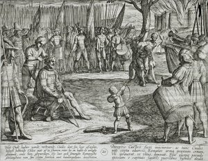 The Burning of the Old Fortress by Antonio Tempesta