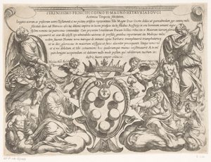 Title Page with Dedication to and Coat of Arms of Cosimo II de