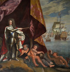 George, Prince of Denmark, as Lord High Admiral of England (detail)