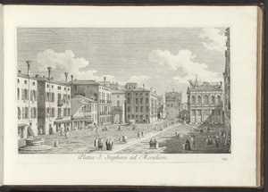 View of Campo Santo Stefano in Venice by Antonio Visentini