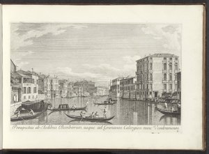 View of the Grand Canal, Palazzo Bembo and Palazzo Vendramin-Calergi in Venice by Antonio Visentini
