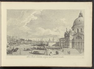 View of the Grand Canal and Santa Maria della Salute in Venice (Urbis Venetiarum prospectus celebriores) by Antonio Visentini