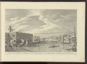 View of the Grand Canal in Venice by Antonio Visentini