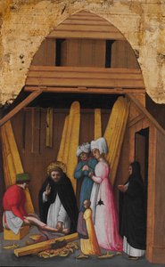 Saint Peter Martyr Healing the Leg of a Young Man, ca. 1450 by Antonio Vivarini