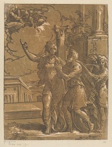 Emperor Augustus and the Tiburtine Sibyl by Antonio da Trento