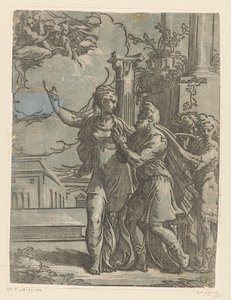 Emperor Augustus and the Tiburtine Sibyl by Antonio da Trento