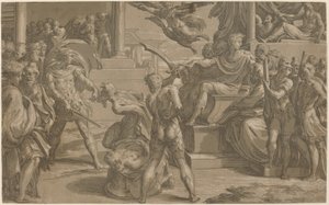 The Martyrdom of Saints Peter and Paul, c. 1530 by Antonio da Trento