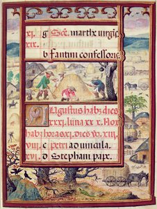 The month of August, miniatures from 
