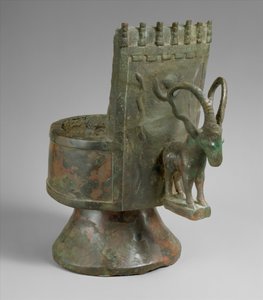Incense burner, c. mid-1st millennium BC (bronze) by Arabian South