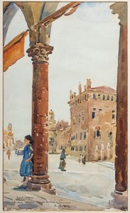 Square in Carpi by Arcangelo Salvarani