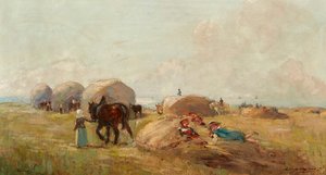 Haymaking by Archibald Kay