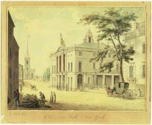 The Old Town Hall (Federal Hall) New York City by Archibald Robertson