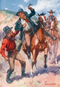 He grabbed his assailant and pulled him off his plunging horse