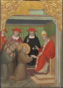 Saint Francis Before the Pope by Aretino Luca Spinello or Spinelli