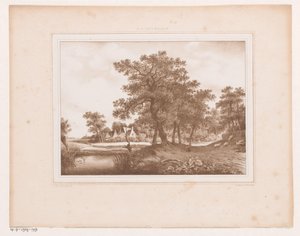 View of a Country Road and a Ditch by Arie Ketting de Koningh