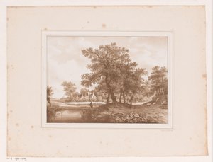 View of a Country Road and a Ditch by Arie Ketting de Koningh