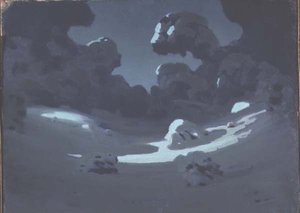 The Moon Lights a Clearing in the Forest by Arkip Ivanovic Kuindzi