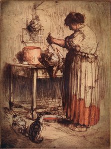 The Woman with the Chicken
