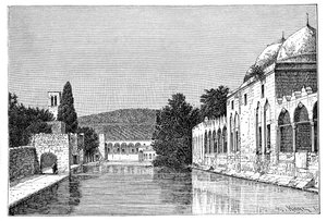 The Mosque and Fountain of Abraham, Ofra At Tayyibah, West Bank, Israel by Armand Kohl