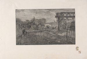 The Valmondois Train Station 1893 by Armand Séguin