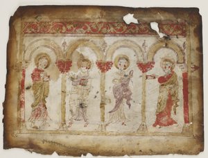 Portrait of the evangelists from a gospel by Armenian School