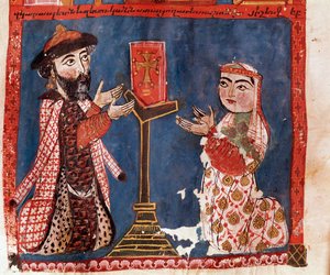 The two donors (miniature) by Armenian School