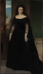 Portrait of the Actress Fanny Janauschek by Arnold Böcklin