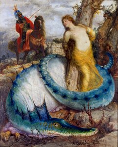 Ruggiero and Angelica by Arnold Böcklin