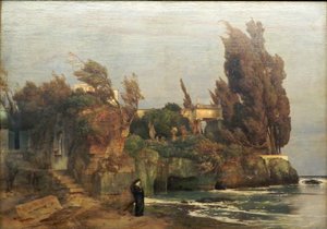 Villa by the Sea, Version II by Arnold Böcklin