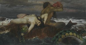 Triton and Nereid by Arnold Böcklin