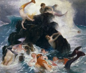 Play of the Nereides, 1886 by Arnold Böcklin