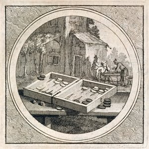 Backgammon Set and Players from Stichtelyke Zinnebeelde