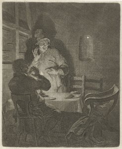 Supper at Emmaus by Arnold Houbraken