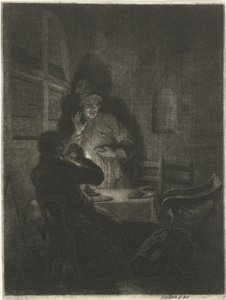 Supper at Emmaus by Arnold Houbraken