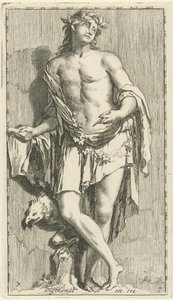 Personification of Poetry (series title: Forty-One Various Allegories) by Arnold Houbraken