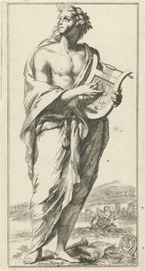 Personification of Music (Forty-One Various Emblems) by Arnold Houbraken