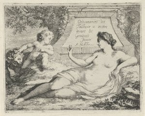 Venus Spied by a Satyr by Arnold Houbraken