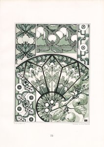 Fruit Motifs in Green Tones by Arnold Lyongrün