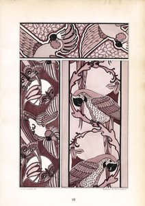 Ornamental Borders with Cockatoos and Parrots by Arnold Lyongrün
