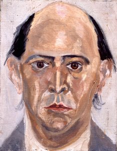Self-Portrait of Arnold Schoenberg, Austrian Composer (1874 - 1951) by Arnold Schoenberg