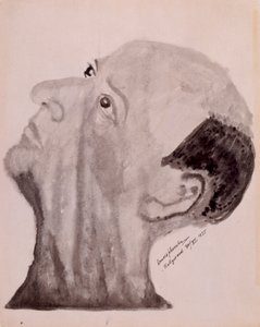 Arnold Schoenberg self-portrait - Hollywood 1923