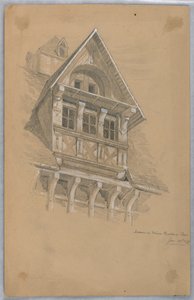 Dormer on Maison des Quatrans, Caen by Arnold William Brunner