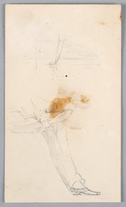 Sketch of Crossed Legs by Arnold William Brunner