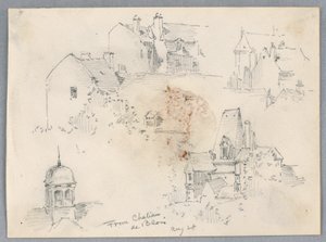 Sketches from Château de Blois by Arnold William Brunner