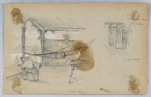 Two Sketches, Scott Cottage