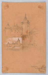 Two Sketches of Morges, Lake Geneva by Arnold William Brunner