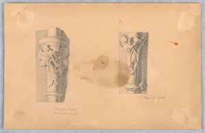 Two Studies of Capitals by Arnold William Brunner