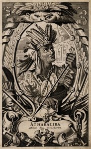 Portrait of Atahualpa, King of Peru by Arnoldus Montanus