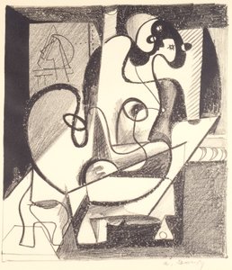 Painter and Model (The Creation Chamber) by Arshile Gorky